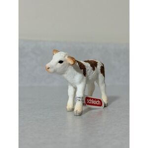 Schleich Farm World Simmental Calf Brown White‎ Spotted Animal Figure 13802 New